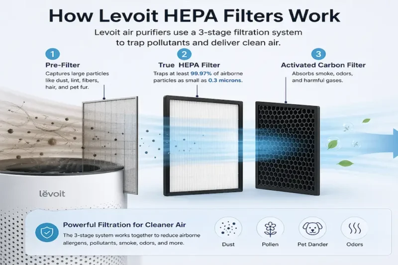 Inside the Levoit Air Purifier HEPA Filter: How It Works